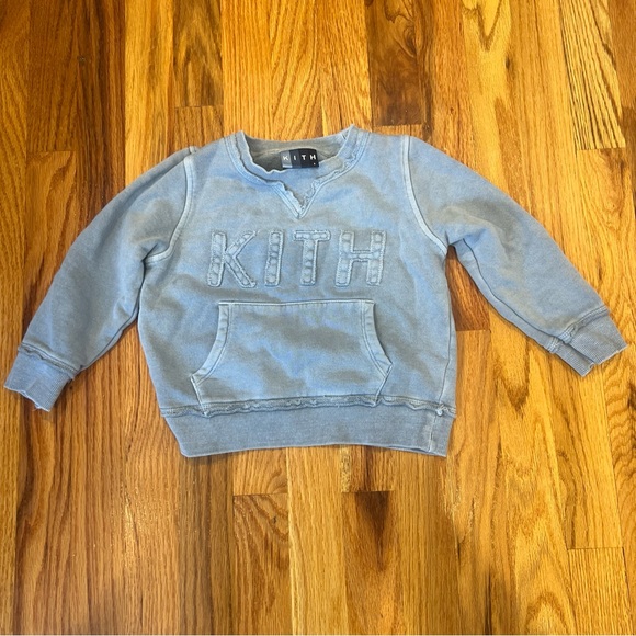 Kids Kith Blue Crew Neck Swear Shirt Size 3T - Picture 3 of 12